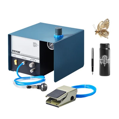 VEVOR Pneumatic Engraver 28000 RPM 60W Single Ended Pneumatic Engraving Machine - Image 1 of 4