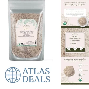 Organic Slippery Elm Bark Powder - Wellness Tea & Digestive Aid, 4 oz Pouch - Picture 1 of 8