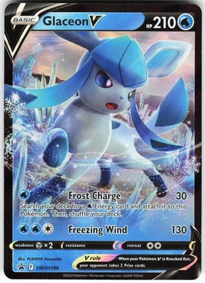 Glaceon V - SWSH196 Pokemon SWSH: Sword & Shield Promo Cards Holo Promo NM - Image 1 of 2