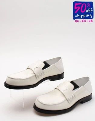 RRP €830 MAISON MARGIELA Leather Loafer Shoes US5 UK2 EU35 Flat Made in Italy - Image 1 of 4