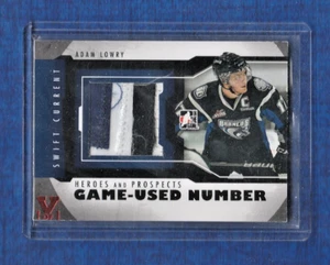 2012-13 ITG Heroes and Prospects # M-36 Adam Lowry Number Black V 1/1 - Foto 1 di 2