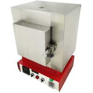 110V Hi-Temp Burnout Oven 1100℃ Integrated Intelligent Tabletop Box Furnace - Picture 1 of 24