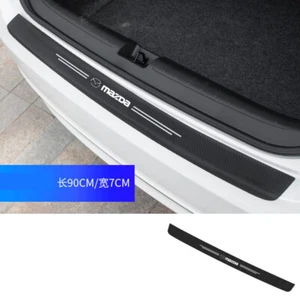 Car Accessories Carbon Fiber Rear Trunk Lid Strip Trim Protector Guard For Mazda - Imagen 1 de 1