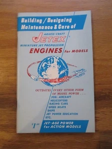 Vintage model Airplane JETEX ENGINE BOOK CATALOG PLANS INSTRUCTIONS - Picture 1 of 2