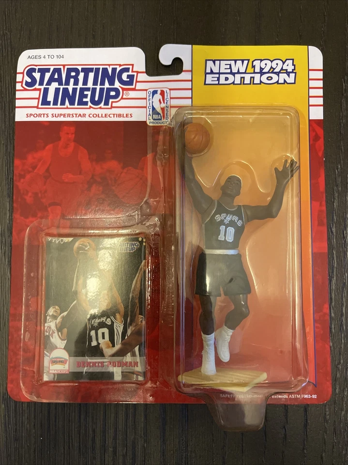 Dennis Rodman Red Hair San Antonio Spurs Kenner Starting Lineup SLU 1994