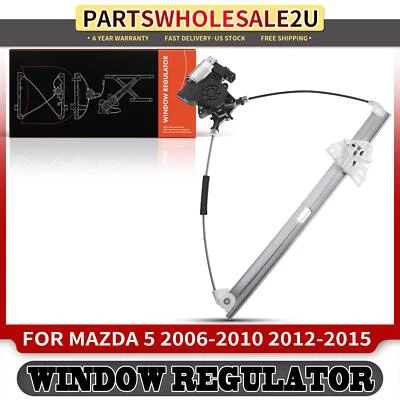 Front Right Window Regulator with 2 Pins Motor for Mazda 5 2006-2010 2012-2015 - Image 1 of 4