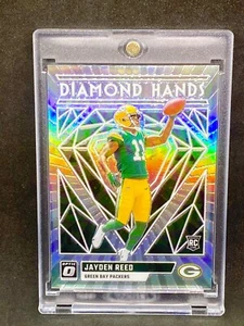 Jayden Reed RARE ROOKIE DIAMOND REFRACTOR INVESTMENT CARD SSP PACKERS MINT - Picture 1 of 2