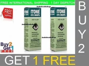 ITONE Eye Drops Herbal Ayurvedic Antibiotic Antiseptic Eye Drops Buy 2 get 1 Fre - Picture 1 of 7