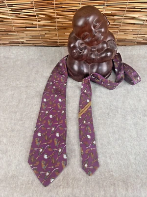 Pipas de tabaco Salvatore Ferragamo Tie en púrpura hechas en Italia 60" Foto 1 de 4