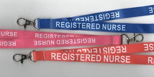 5 REGISTERED NURSE Printed Hospital Breakaway Strap Safety Lanyards: FREE UK P&P - Picture 1 of 3