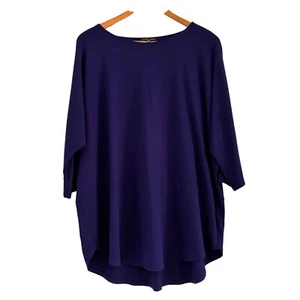 Eileen Fisher Oversize Tunika Oberteil Gr. M 3/4 Arm Relax Jersey Strick - Bild 1 von 5