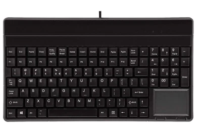 Cherry SPOS G86-62401 Compact USB POS Keyboard w/ Trackpad, 106 Key, IP54 - Image 1 of 4