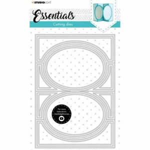 Studio Light - Essentials Cutting Die - NR. 17, ovale Zick-Zack Kartenform, SLESCD1 - Bild 1 von 3