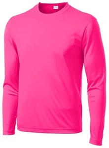 YOUTH MOISTURE WICKING DRY FIT SPORT-TEK Long Sleeve T-SHIRT NEW XS-XL YST350LS  - Picture 1 of 18