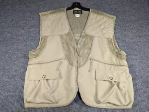 Vintage Fieldline Hunting Vest 2XL Khaki Gamebag Upland Bird Safari Fish Shoot - Picture 1 of 7