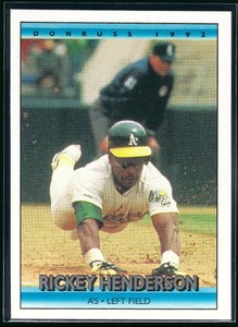 1992 Donruss #193 Rickey Henderson Oakland Athletics