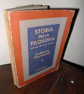 Geymonat,STORIA DELLA FILOSOFIA ad uso dei Licei Classici vol.III,1957 Garzanti - Bild 1 von 5