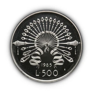 ITALY. 1985, 500 Lire, Silver - Manzoni, Betrothed, Lucia, Sperada RARE C - Picture 1 of 7