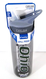 Ohio University Camelbak Eddy Kappe Sport Wasserflasche 26 Unzen Grau Nagelneu - Bild 1 von 2