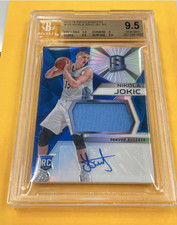 2015-16 Panini Spectra Nikola Jokic Rookie Jersey Patch Auto BGS 9.5 10