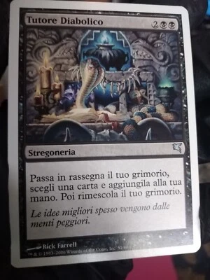 MTG Diabolic Tutor(Tutore Diabolico) VERY RARE ITALIAN Salvat-Hachette 2006 WOTC - Image 1 of 4