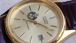 Citizen Jordan 🇯🇴 Logo Steel Quartz Mens 33mm Watch - Picture 1 of 6