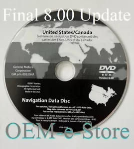 2004 2005 2006 2007 Cadillac CTS CTS-V Navigation DVD U.S Map v8.00 Final Update - Picture 1 of 2