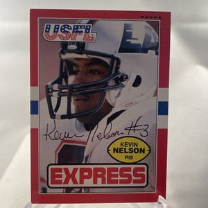 Kevin Nelson -UCLA- Los Angeles Express USFL Autographed Card