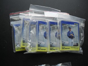 Lot of 6 1989 Star Williamsport Bills Seattle Mariners Minor League Team Sets