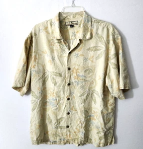 Tommy Bahama Men's Large Original Fit 100% Silk Button Up Camp Shirt Floral - Picture 1 of 7