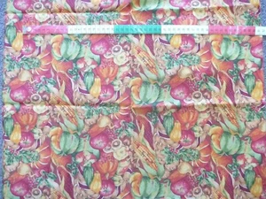 Vegetables 100% Cotton Quilting/Patchwork Fabric 115cms wide - 60cms - Picture 1 of 1