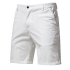 Summer Mens Shorts Chino Cotton Regular Fit Half Pants Casual Beach Pants
