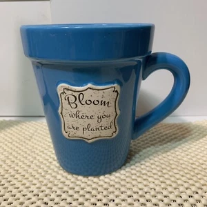 Blumentopf Kaffeebecher - Bloom where you are plant. TEAL - Bild 1 von 9