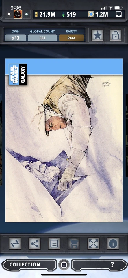 Topps Star Wars Digital Card Trader Galaxy Selects Luke Skywalker Insert - Image 1 of 1