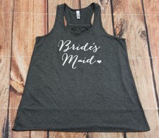 Bella Brides Maid Tank Top Womens Size XL Gray