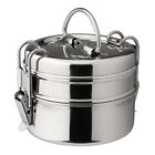 Stainless Steel Utopia Tiffin Box 2 Tier Case Of 6