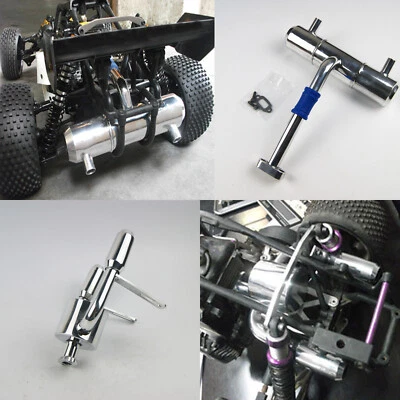 Tubo de escape de aluminio para HPI Rovan Rofun KM Baja 5b SS Buggy 1/5 Foto 1 de 2