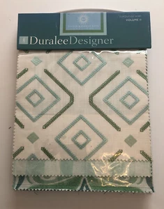 Duralee Designer Eileen Kathryn Boyd Textile Fabric Sample Book Turquoise Kiwi - Picture 1 of 2