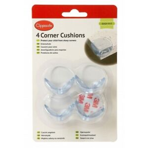 Clippasafe CORNER CUSHIONS 4 PK For Furniture Baby Proofing Safety Protector 