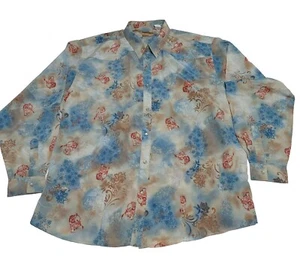Wrangler Womans Floral Galloping Horse Pearl Snap Western Shirt Size 3xl - Picture 1 of 9