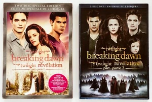 The Twilight Saga Breaking Dawn Part 1 & 2 DVD Lot, Both are 2-Disc Special Ed. - Picture 1 of 12