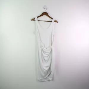 Three Dots Wrap Shirt Dress White M - Picture 1 of 6