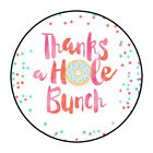 30 1.5" THANK YOU DONUT ROUND ENVELOPE SEALS STICKERS FAVOR LABELS