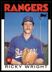 1986 Topps Traded Ricky Wright Baseball Cards #129T