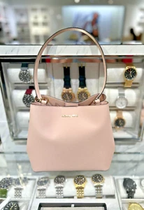 Borsa a tracolla Michael Kors Pratt media da donna stile secchiello tote bag (blush in polvere) - Foto 1 di 17