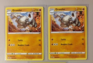 2x Graveler 068/159 Pokemon card Crown Zenith uncommon NM - Foto 1 di 1