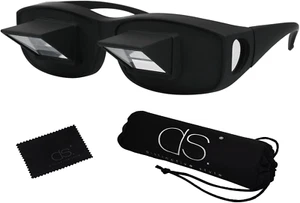 Faule Brille Prisma 90 Grad Häkelbrille Spiegel Lesebrille zum Auflegen - Bild 1 von 11