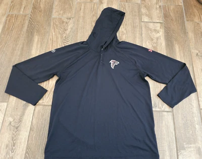 Under Armour Atlanta Falcons Hoodie Jacket Black Lightweight Robinson London L - Image 1 of 4