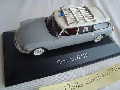 CITROEN ID19  1/43°  BREAK  AMBULANCE GRISE ixo atlas  - Photo 1/4