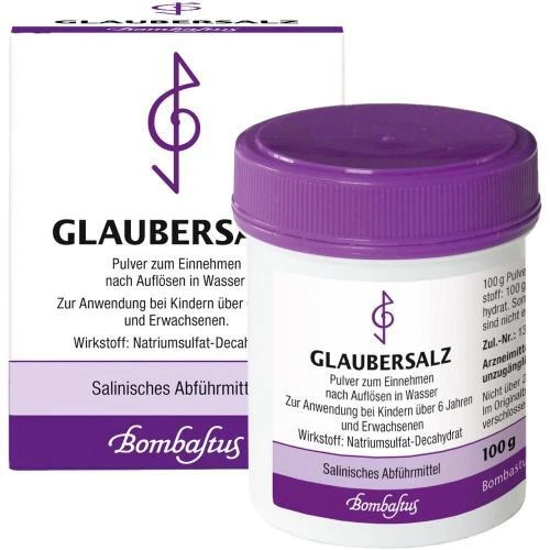 BOMBASTUS-WERKE AG 3x GLAUBERSALZ Natriumsulfat Pulver 100 g PZN: 1351954